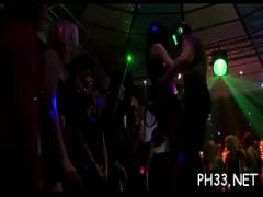 18+ seductive video category orgy (480 sec). Trickling snatch on the dance floor.