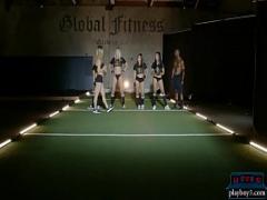 Watch video category exotic (360 sec). Sexy black teen doing a tough pre season gym workout.