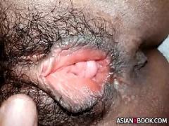 Good video category sexy (201 sec). Hairy asian pussy close up fingering.