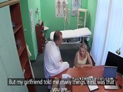 Embed seductive video category amateur (413 sec). Doctor eats and bangs blonde patient.