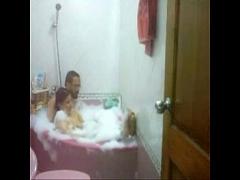 Free videotape recording category indian (396 sec). Desi Couple Taking Bath Together In Bathtub.