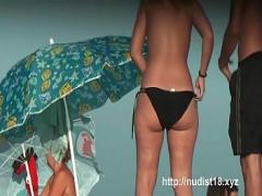 Good erotic category teen (334 sec). Nude beach voyeur video of hot playful nudists in water.