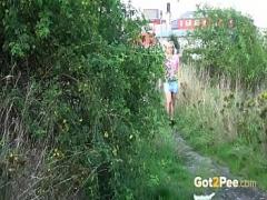 Watch video category pissing (140 sec). Blonde Pissing In The Field.