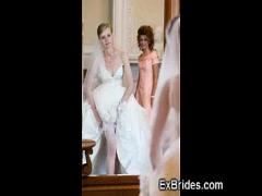 Full porno category lingerie (182 sec). Real Naughty Brides!.