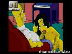 Genial hub video category toons (304 sec). Simpsons Porn - Threesome.